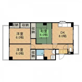 宮田コーポ【3階】の間取り