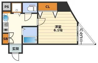 グローディア天満橋【3階】の間取り