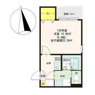 ハーモニーテラス杉本II【1階】の間取り