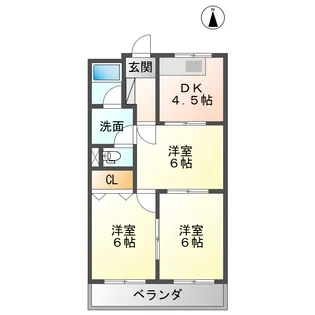 シャトータウン55【2階】の間取り