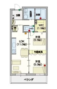 (シニア限定)Village Tokuden Park【3階】の間取り