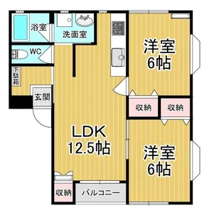 プロバンスM村井【1階】の間取り