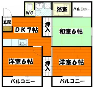 シブシタビル【7階】の間取り