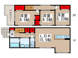 埼玉県さいたま市南区神明1【一戸建】の間取り