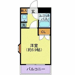 ジョイフル池上【4階】の間取り