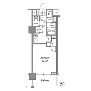 ザ・レジデンス赤坂檜町【4階】の間取り