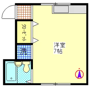 コーポI【1階】の間取り