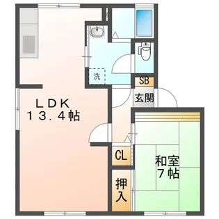 フォレストハイツ【1階】の間取り
