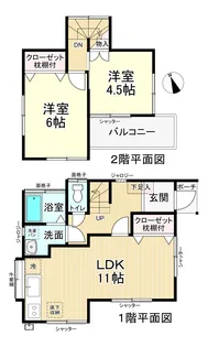 埼玉県春日部市小渕【一戸建】の間取り