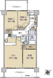 町田パーク・ホームズ【7階】の間取り