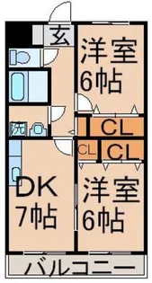 ルーラル・大神【1階】の間取り