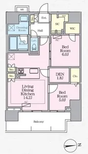 ラグゼナ八王子寺町【2階】の間取り