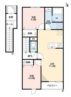東京都杉並区本天沼2【アパート】の間取り