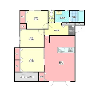 JB錦町BROCADE【2階】の間取り