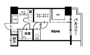 ラポール中島【10階】の間取り