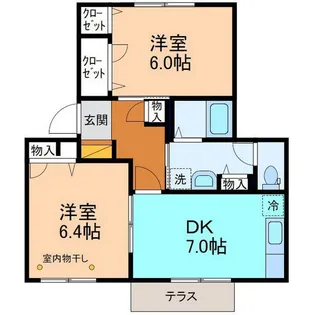 コヴェントガーデン【1階】の間取り