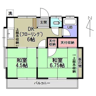 朝日ハイツ(大字芝)【2階】の間取り