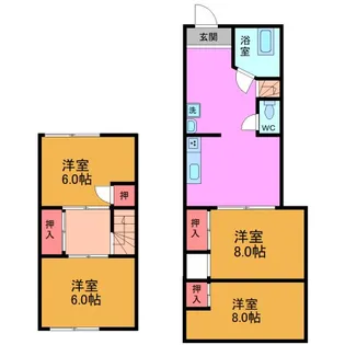 三好コーポ【1階】の間取り