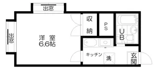 ハイツパーシモン【2階】の間取り