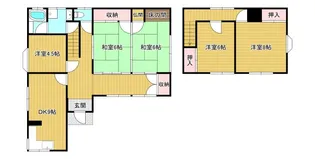 熊本県熊本市北区植木町投刀塚【一戸建】の間取り