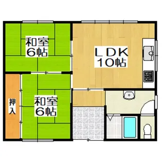 大井アパート【2階】の間取り