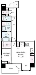 ベルジェンド西日暮里グランセルサス【3階】の間取り