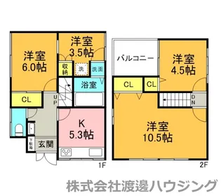 大阪府豊中市稲津町2【一戸建】の間取り