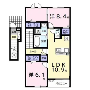コンフォート アークA【2階】の間取り