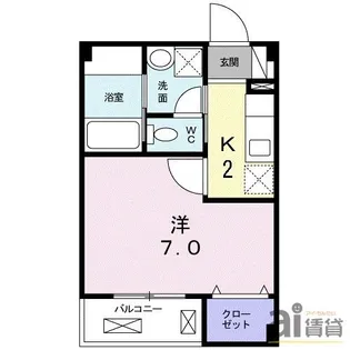 東京都西東京市富士町6【アパート】の間取り