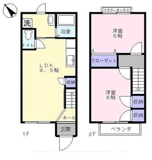 ひまわりハイムの間取り