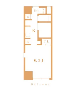 大阪府大阪市北区豊崎4【マンション】の間取り