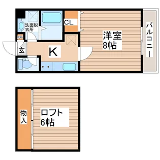 マタンソレーユ【1階】の間取り