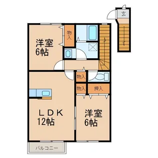 サンシティ A【2階】の間取り