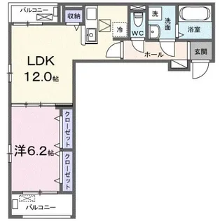広島県福山市木之庄町3【アパート】の間取り