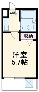 バチュラー浦和【3階】の間取り