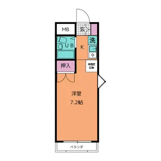 サンハイツ御幸【4階】の間取り