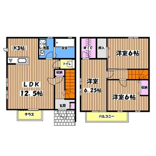 東京都日野市豊田2【一戸建】の間取り