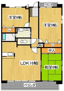 マーブル七番館【5階】の間取り