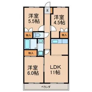 ファミール新柏【3階】の間取り