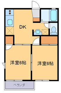 ベルジュール【2階】の間取り