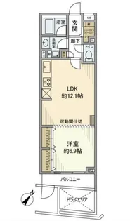 東京都目黒区目黒1【マンション】の間取り