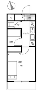 ウイスタリアK【1階】の間取り