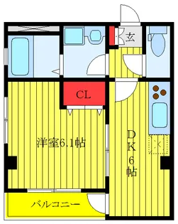 クィーンズガーデン【2階】の間取り