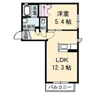 ラ・パルテール今在家【2階】の間取り