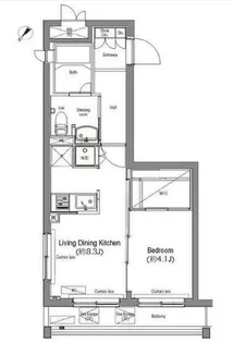コンフォリア麻布台【3階】の間取り
