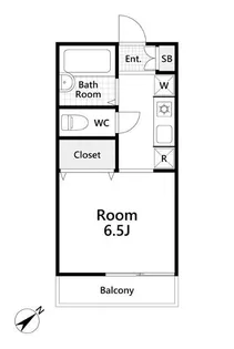 パークヨコチョー【1階】の間取り