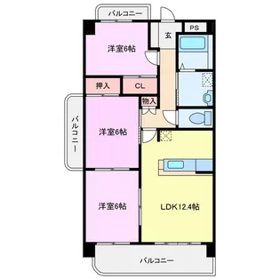 カンファタブル【5階】の間取り