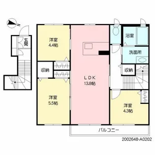 シャーメゾン田代【2階】の間取り