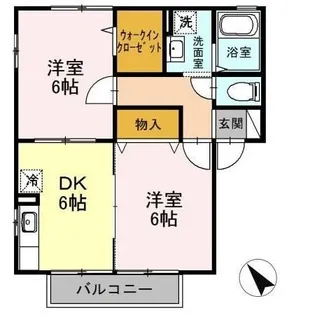 リヴィエールToki B【2階】の間取り