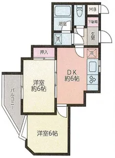 グレイス根岸【4階】の間取り